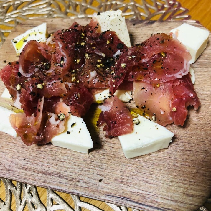 5分でできるつまみ!生ハムクリームチーズ